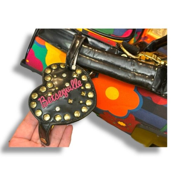 Women’s Betsey Johnson Jewel Floral Wheeled Weekender Bag - Picture 9 of 15